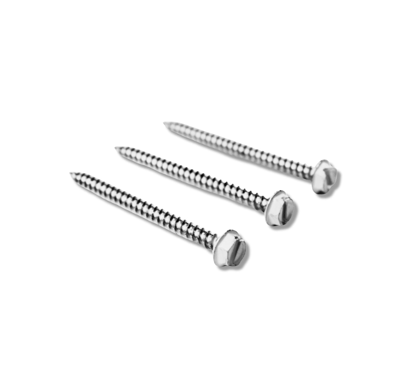 2" x 1/4"  SCREW WHITE 100/BOX